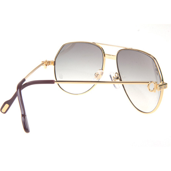 Cartier CT 1324912 Sunglasses In Gold Grey - DopestKickz