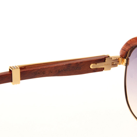 Cartier CT_1116679 Sunglasses In Gold Grey Gradient - DopestKickz