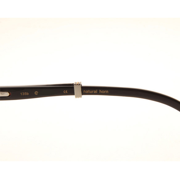 Cartier CT1990-0692 Black Buffalo Sunglasses In Silver Grey - DopestKickz