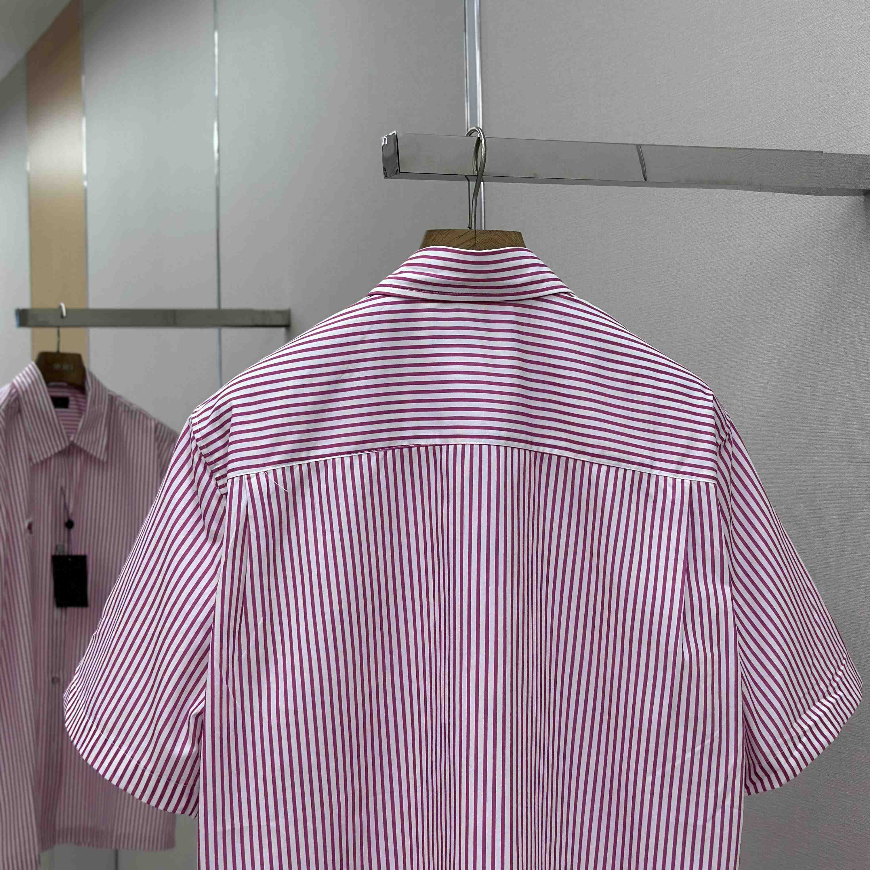 Louis Vuitton Monogram Striped Short-Sleeved Shirt   1AHVX7 - DopestKickz