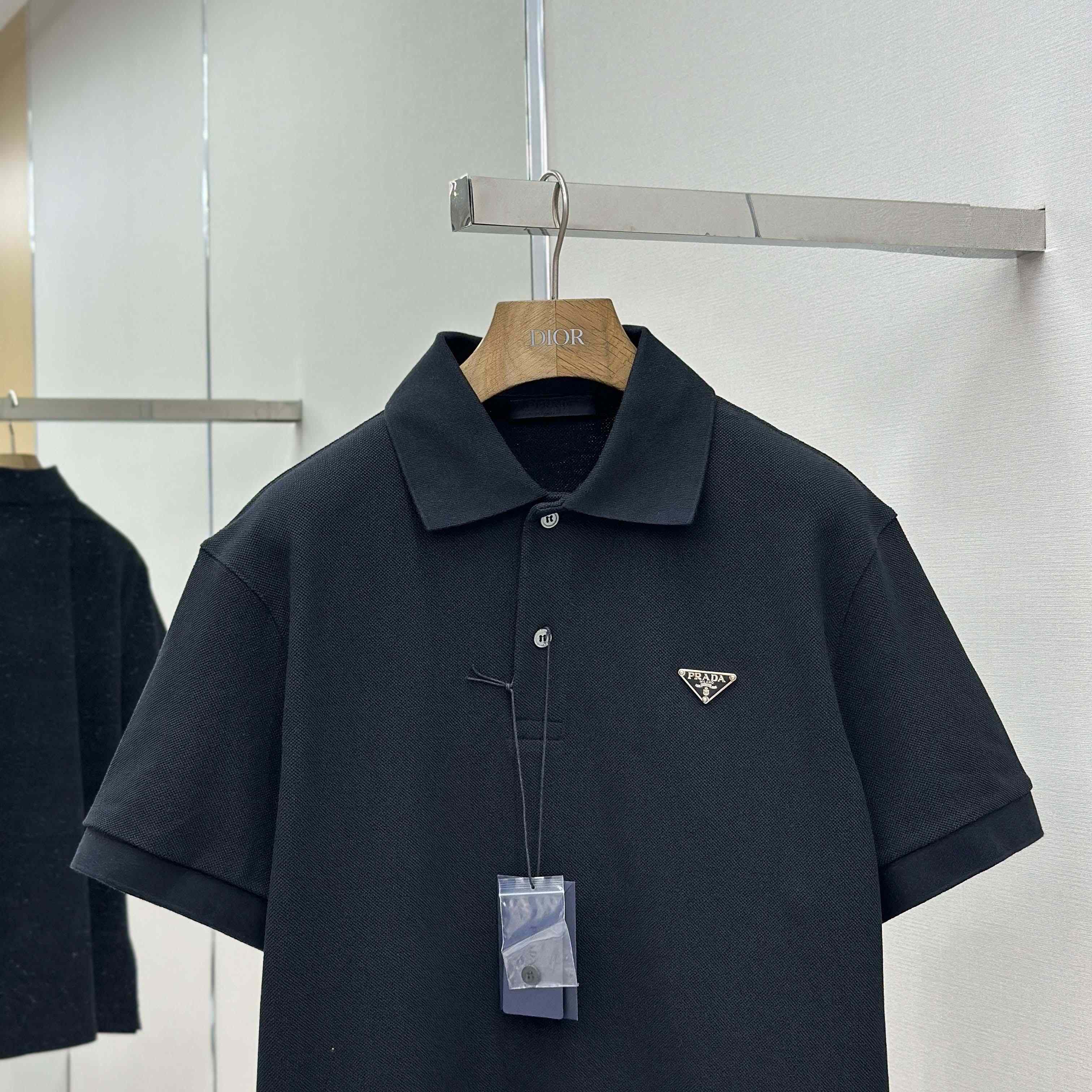 Prada Piqué Polo Shirt - DopestKickz