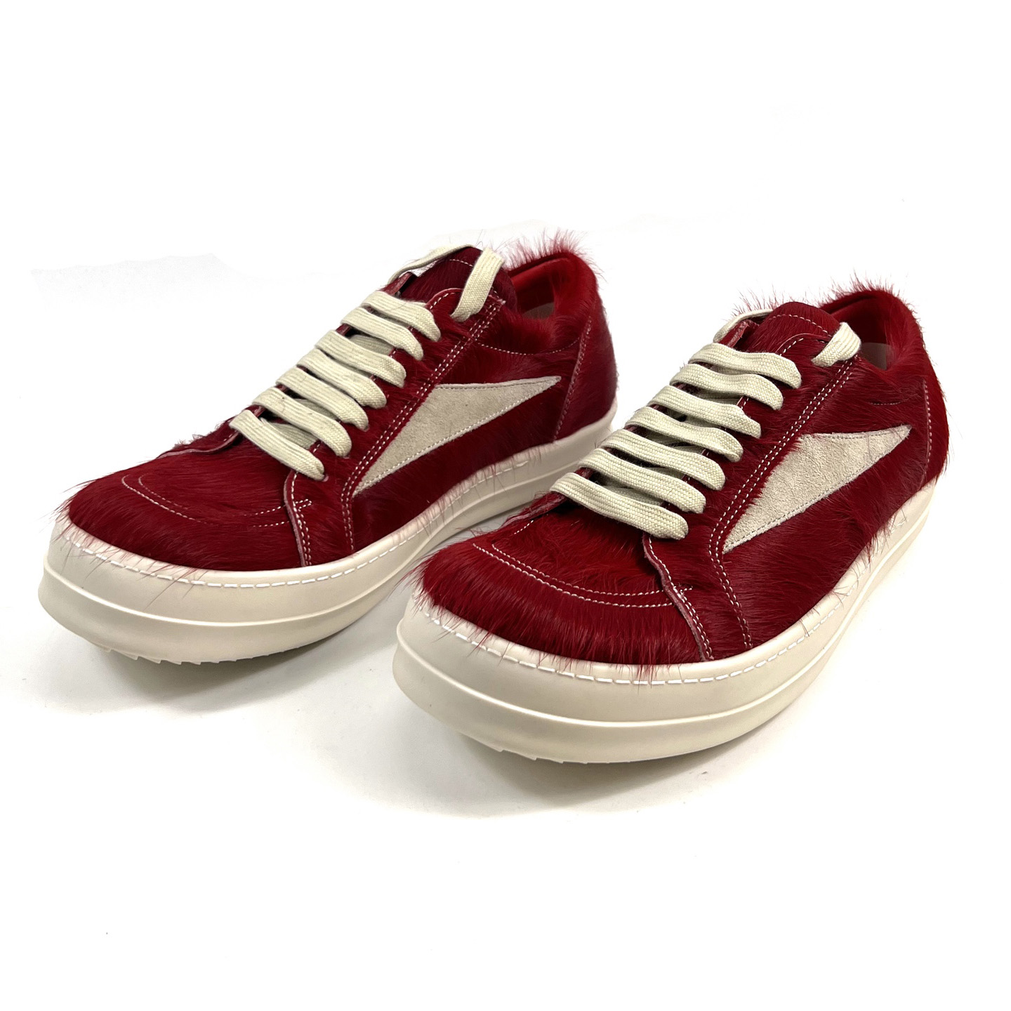 Rick Owens Pelliccia Vintage Low 'Cardinal Red' - DopestKickz