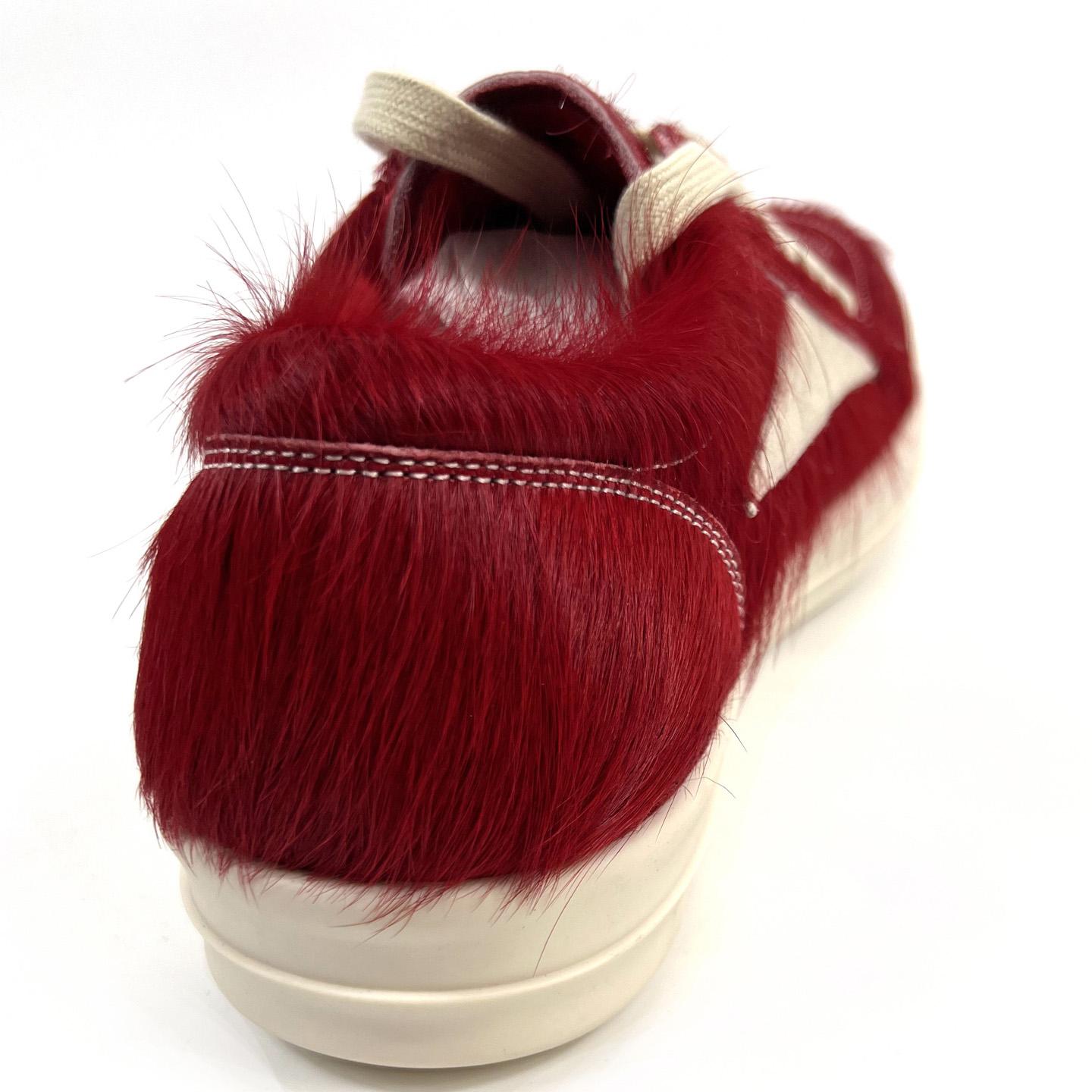 Rick Owens Pelliccia Vintage Low 'Cardinal Red' - DopestKickz