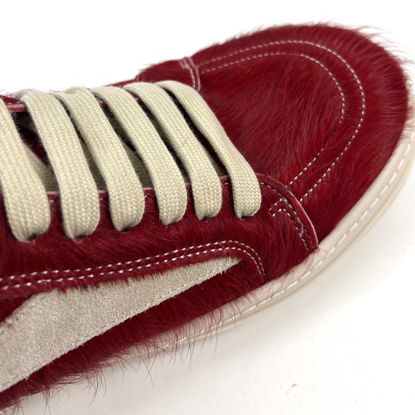 Rick Owens Pelliccia Vintage Low 'Cardinal Red' - DopestKickz