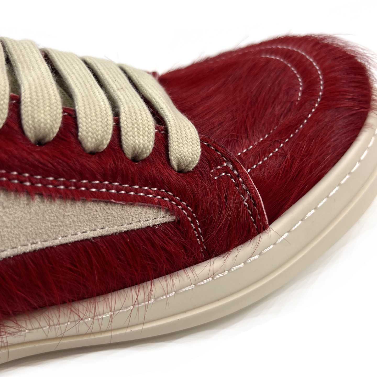 Rick Owens Pelliccia Vintage Low 'Cardinal Red' - DopestKickz