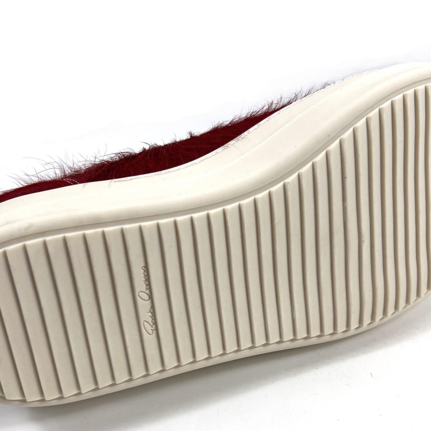 Rick Owens Pelliccia Vintage Low 'Cardinal Red' - DopestKickz