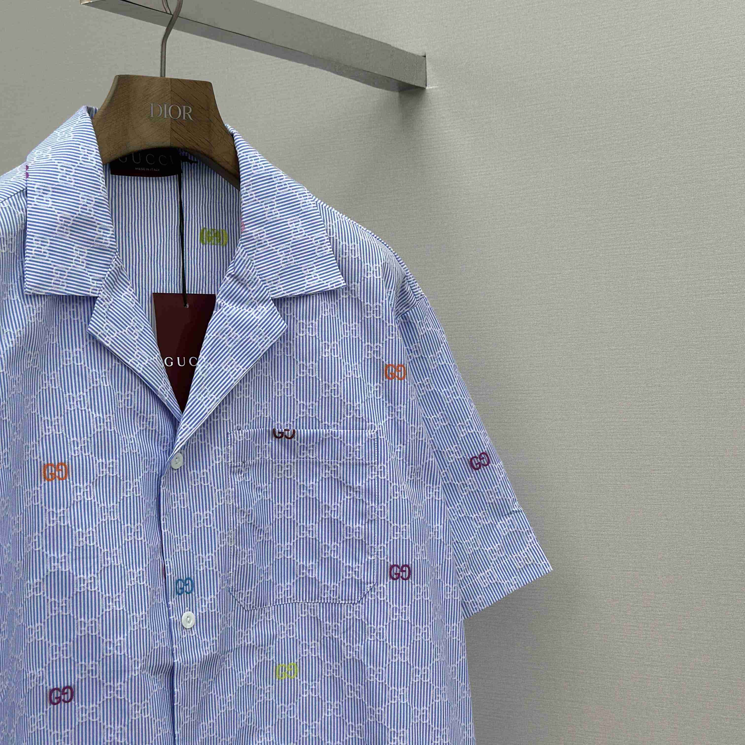 Gucci Striped Cotton Bowling Shirt - DopestKickz