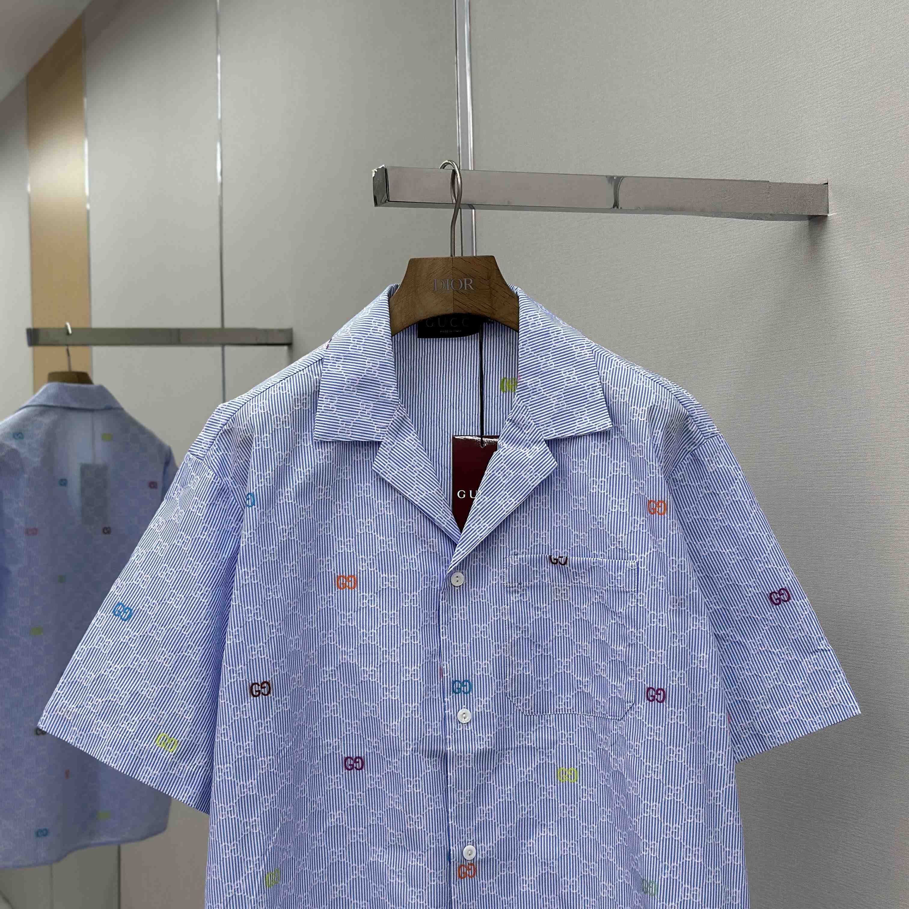 Gucci Striped Cotton Bowling Shirt - DopestKickz