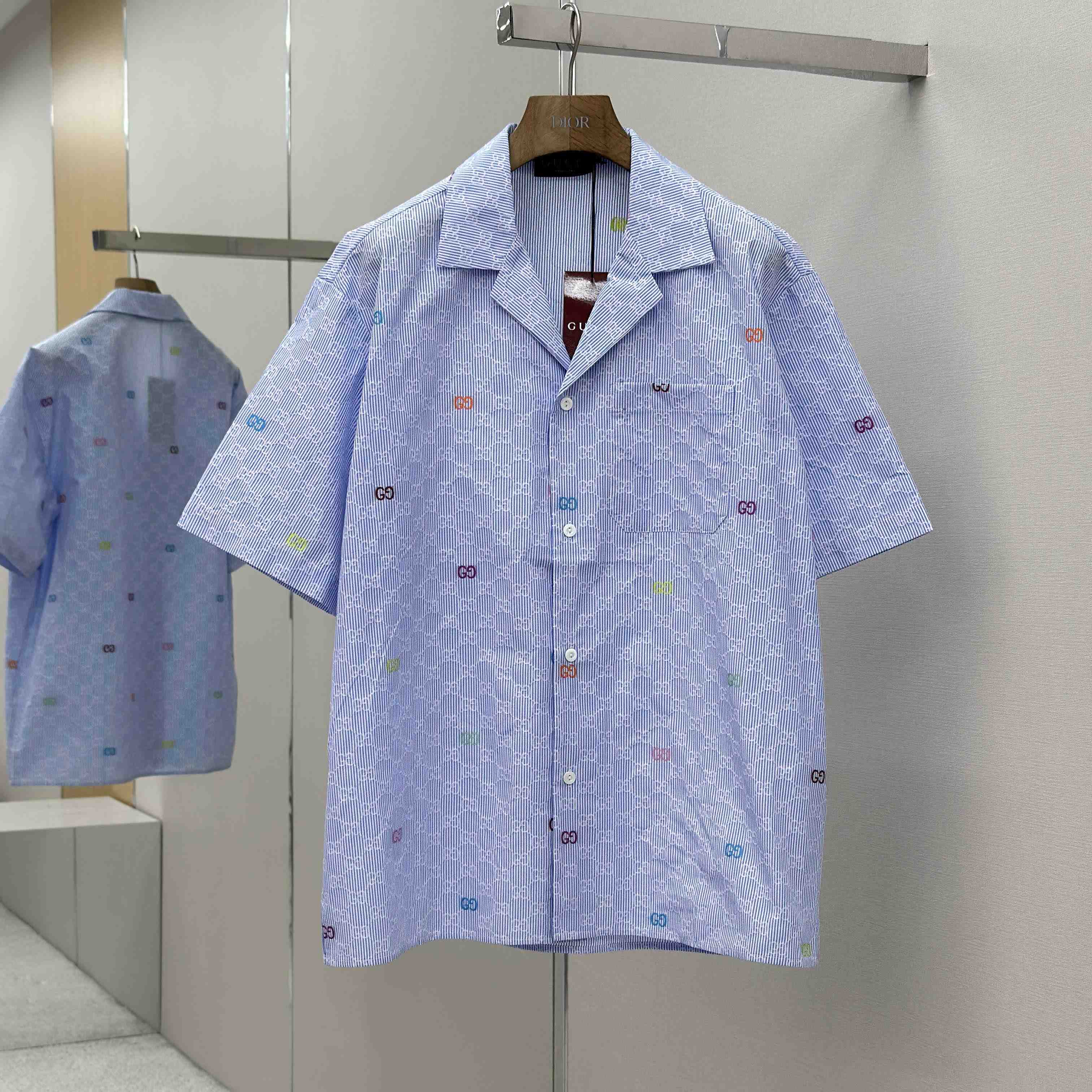 Gucci Striped Cotton Bowling Shirt - DopestKickz