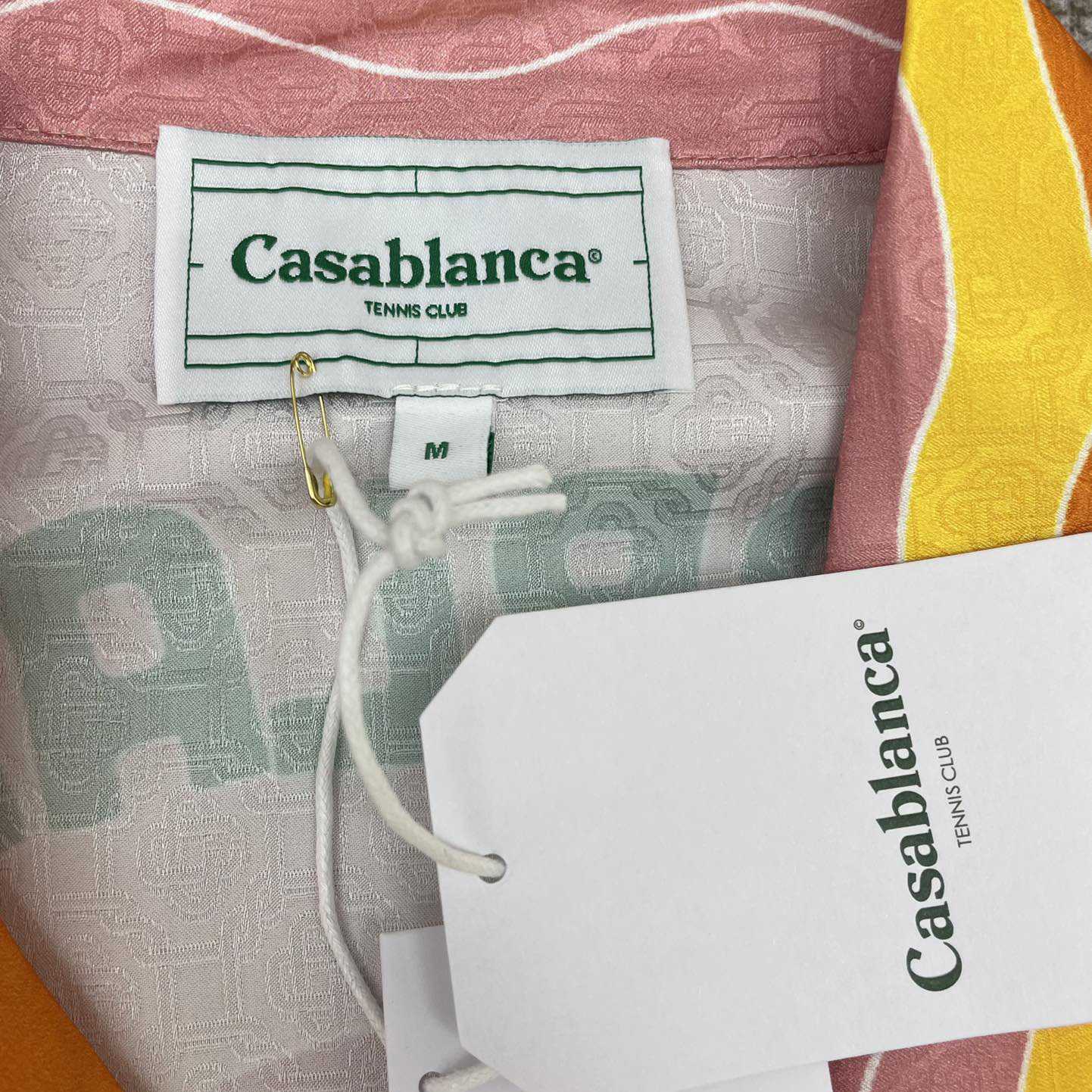 Casablanca Men's Rainbow Monogram Silk Camp Shirt   3452 - DopestKickz