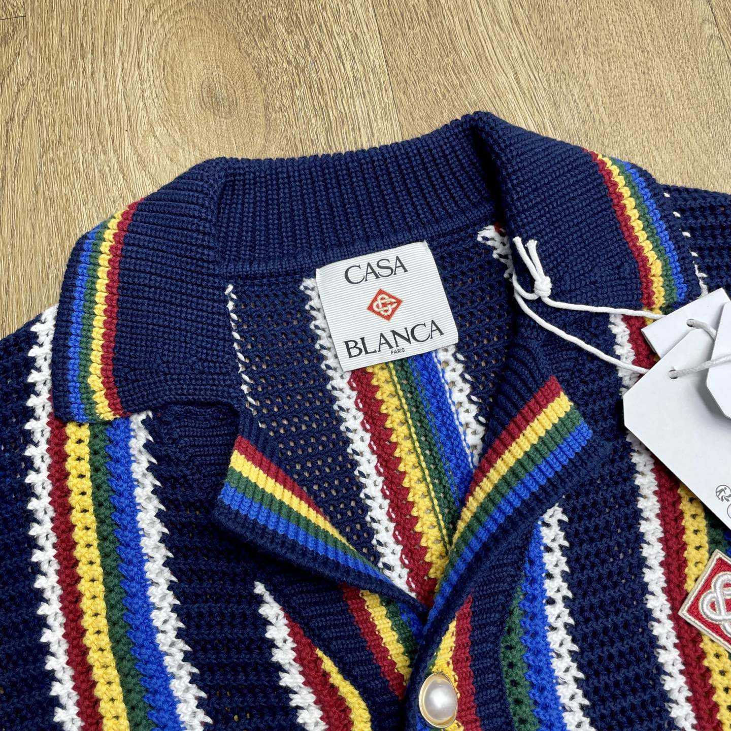 Casablanca Crochet Long-sleeve Stripe Shirt - DopestKickz