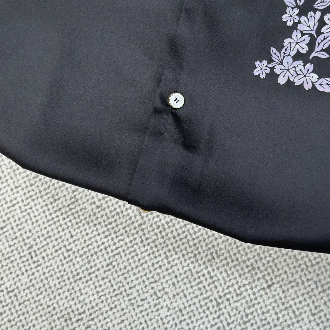 Louis Vuitton Printed Signature Silk Shirt   1AIMHT - DopestKickz