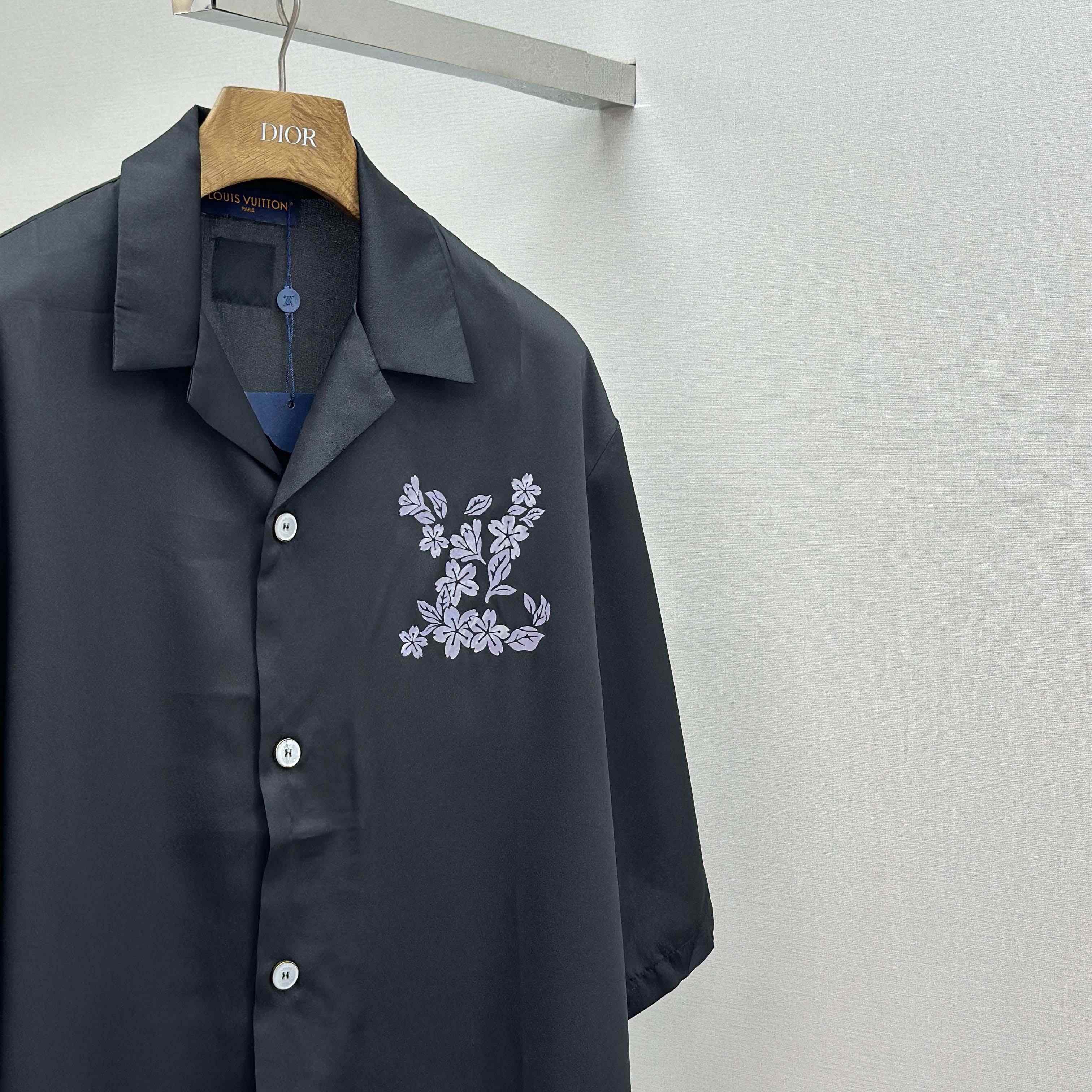 Louis Vuitton Printed Signature Silk Shirt   1AIMHT - DopestKickz