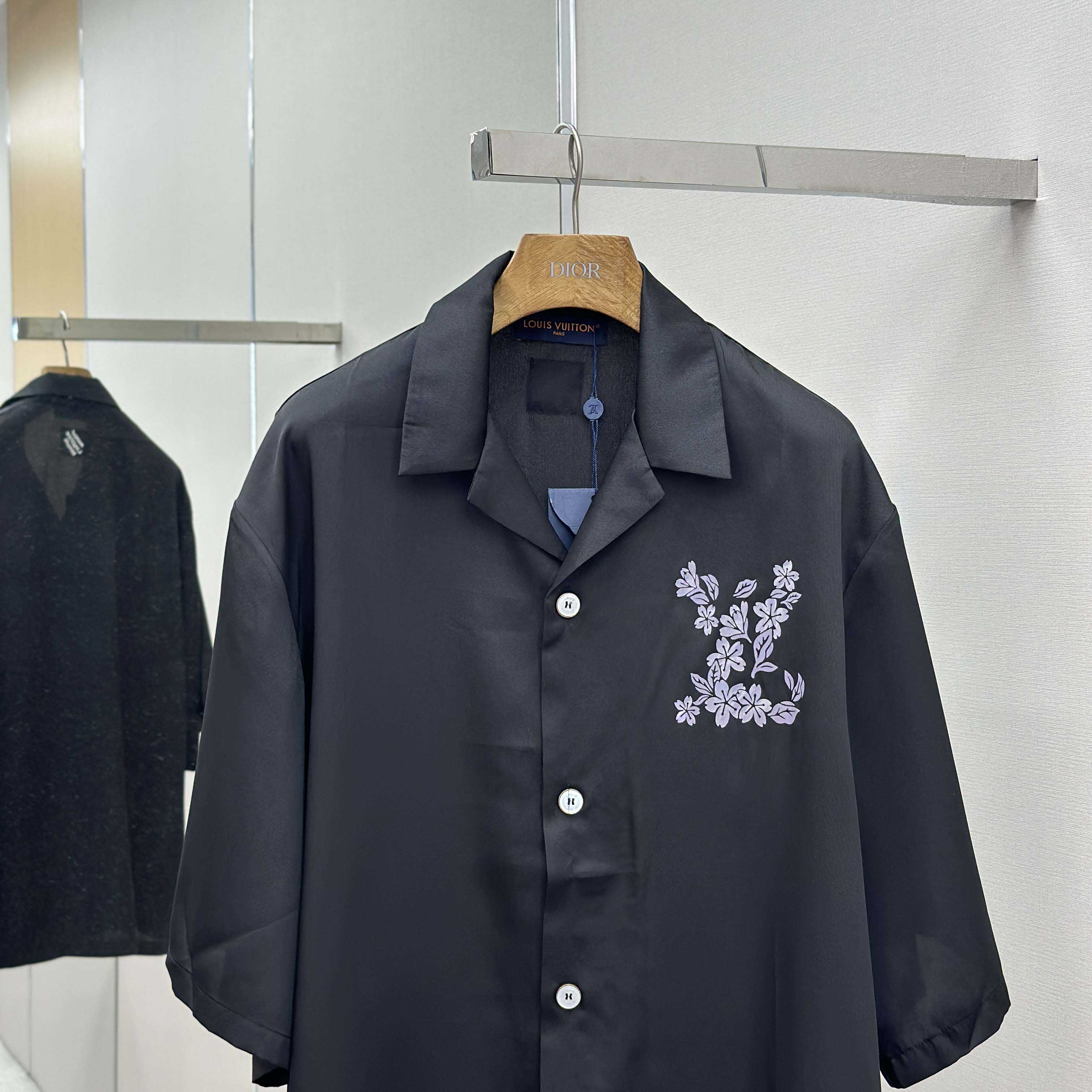 Louis Vuitton Printed Signature Silk Shirt   1AIMHT - DopestKickz