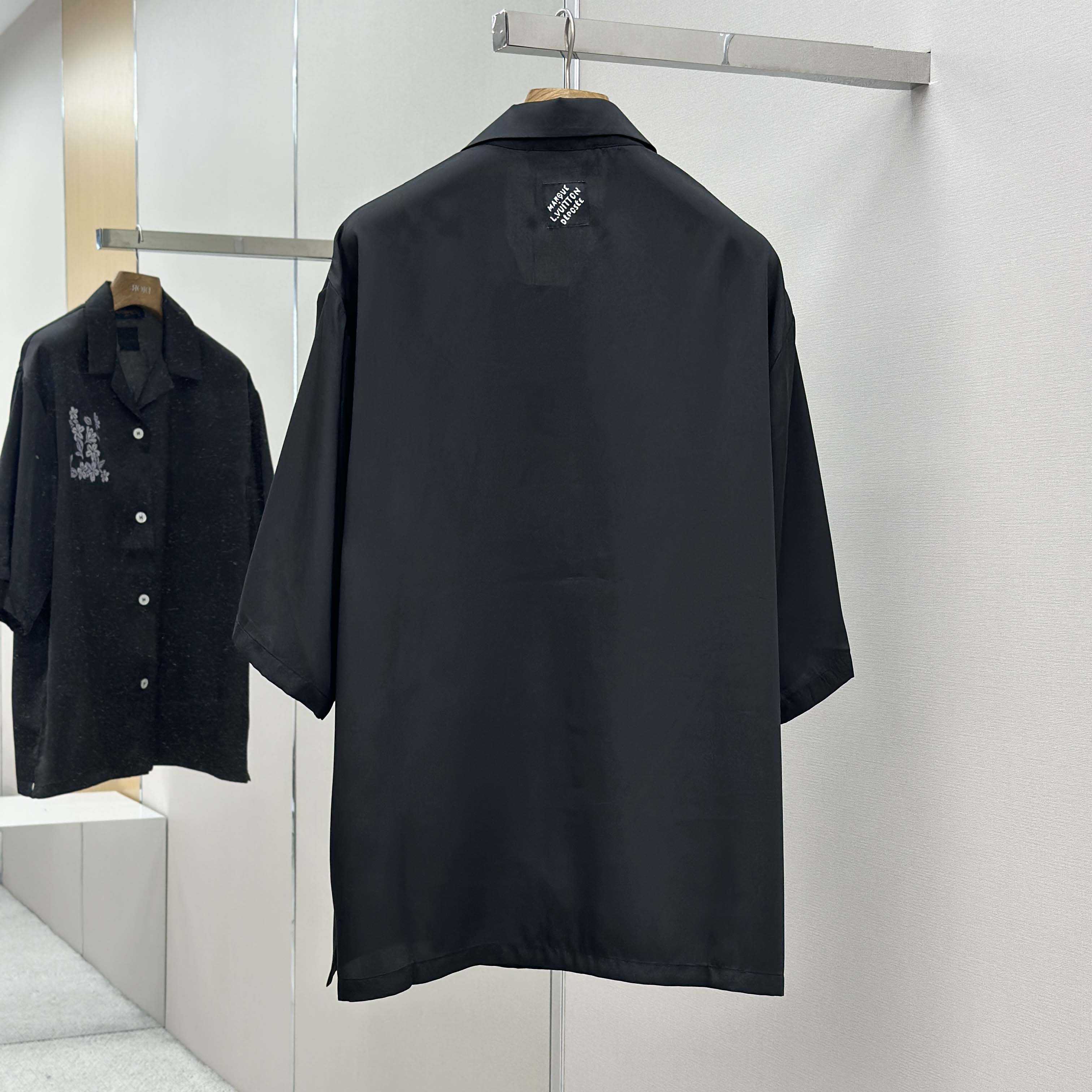 Louis Vuitton Printed Signature Silk Shirt   1AIMHT - DopestKickz