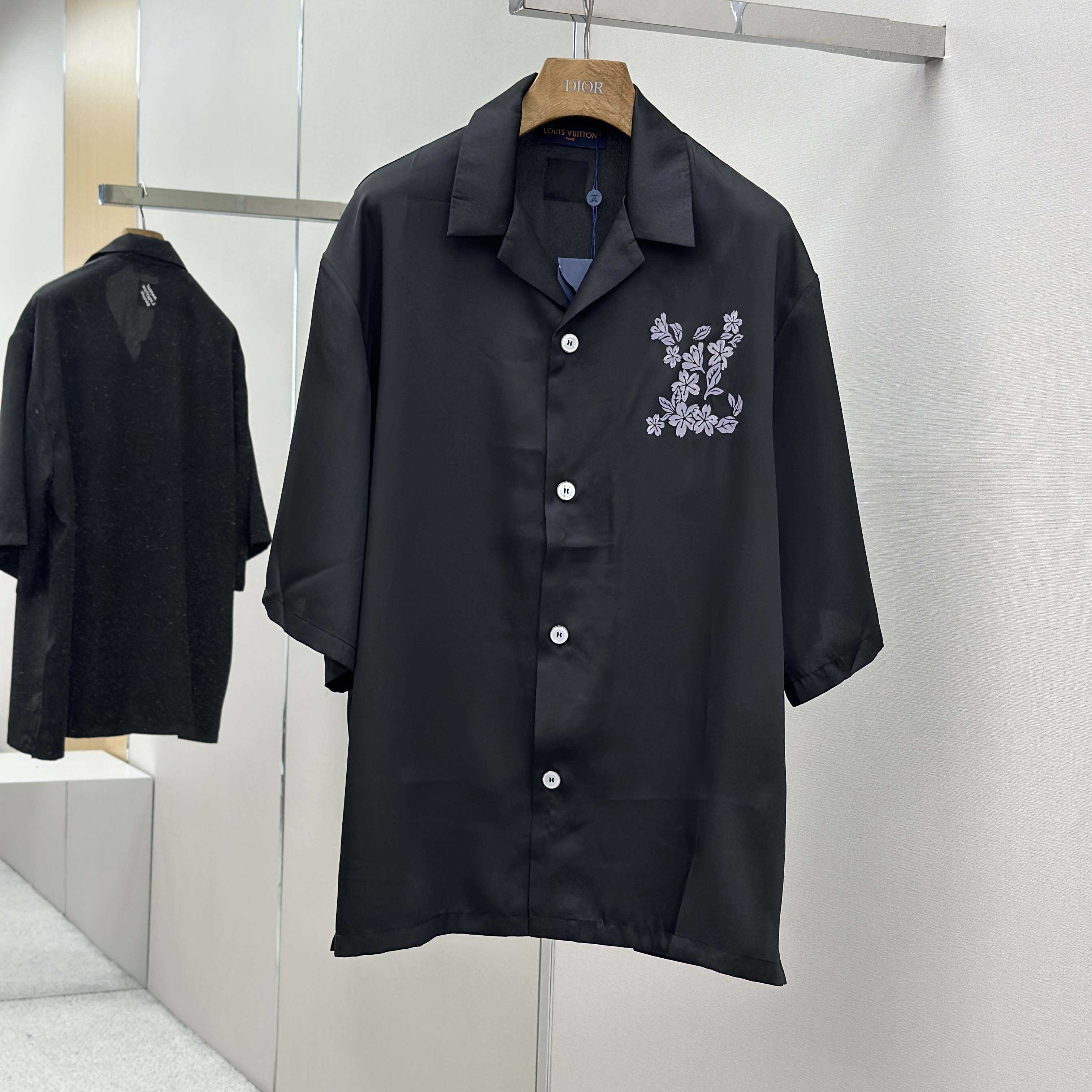 Louis Vuitton Printed Signature Silk Shirt   1AIMHT - DopestKickz