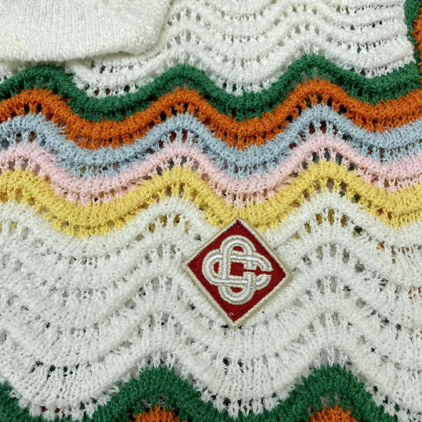 Casablanca Wavy Short-sleeve Boucle Shirt   D0058 - DopestKickz