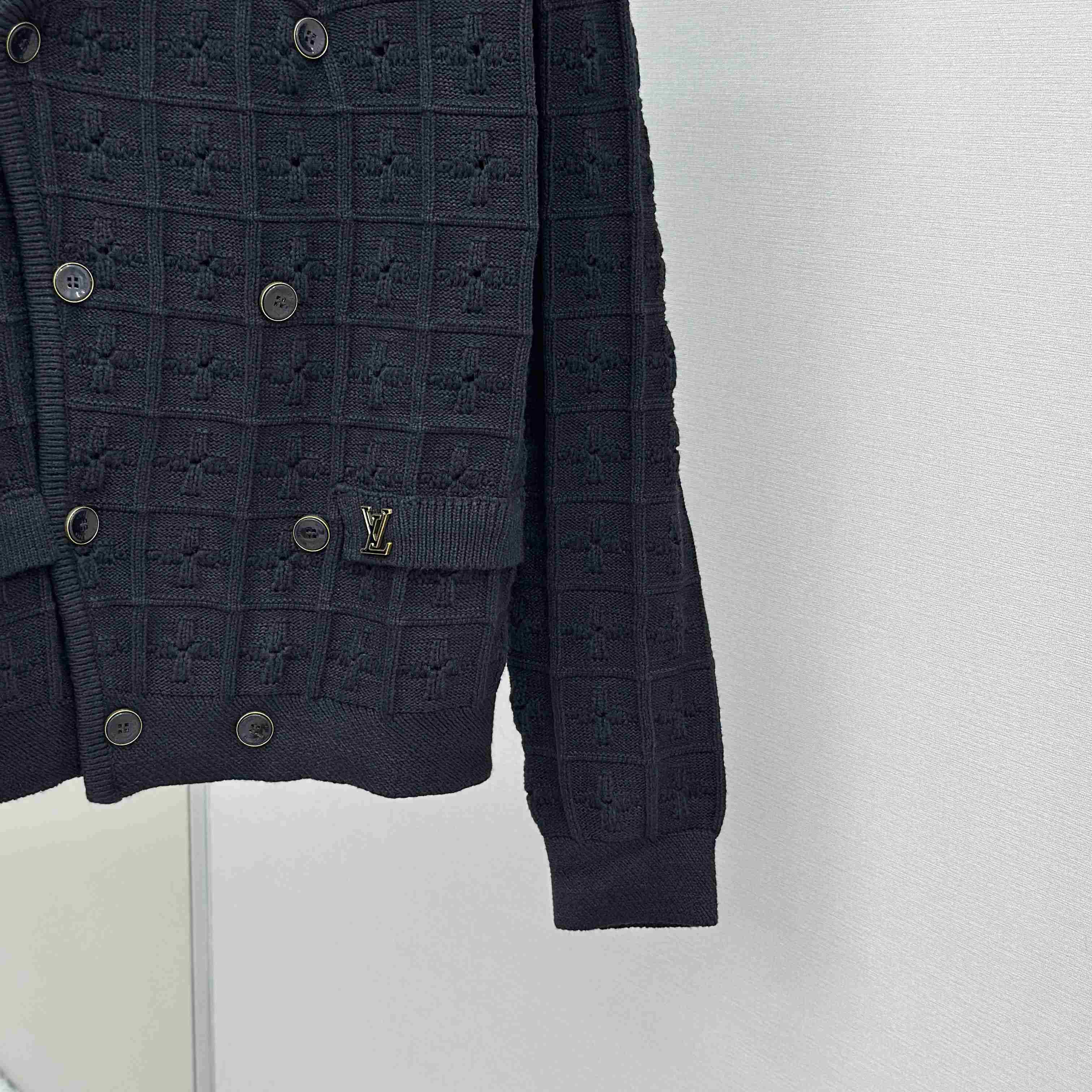 Louis Vuitton Double-Breasted Knit Jacket   1AHVNM - DopestKickz