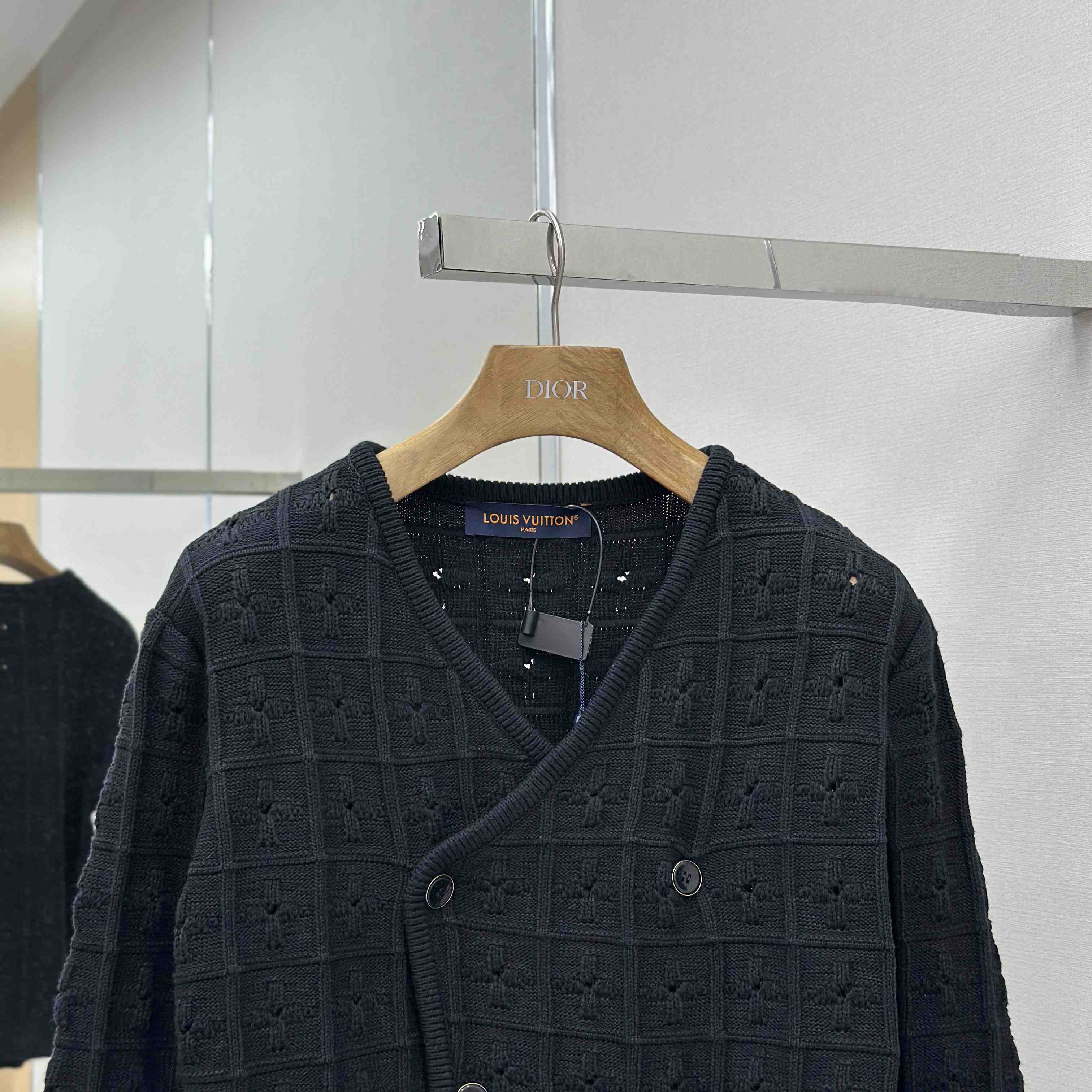 Louis Vuitton Double-Breasted Knit Jacket   1AHVNM - DopestKickz