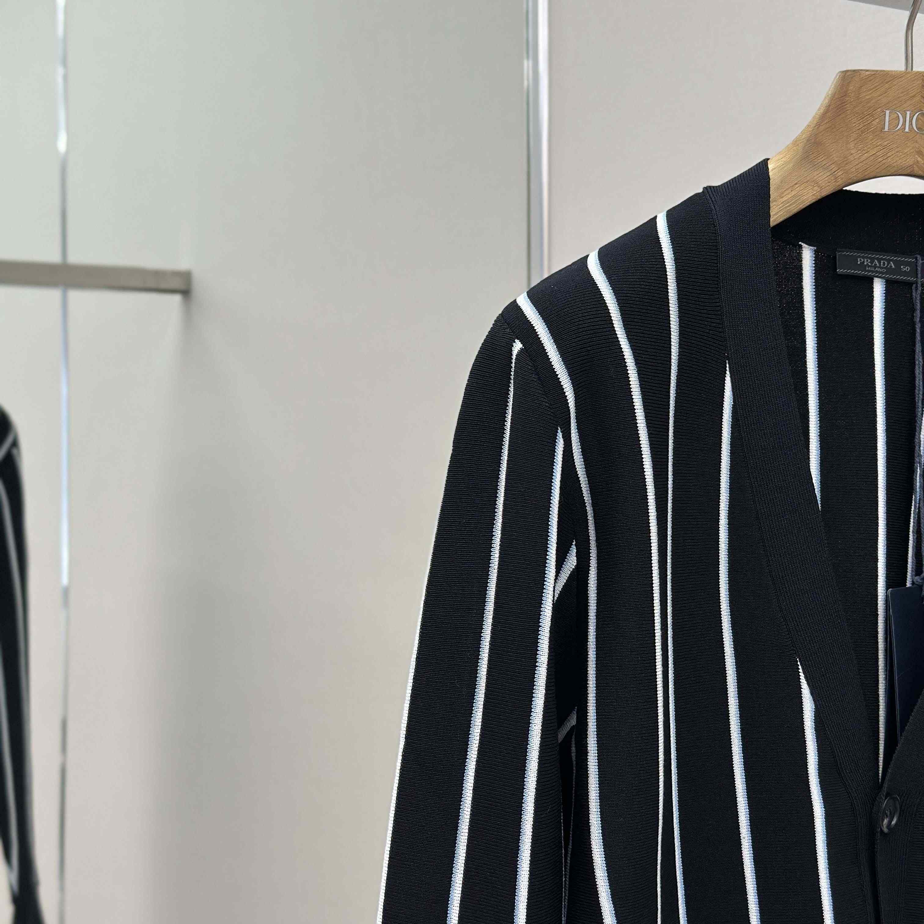 Prada Black Wool Cardigan - DopestKickz