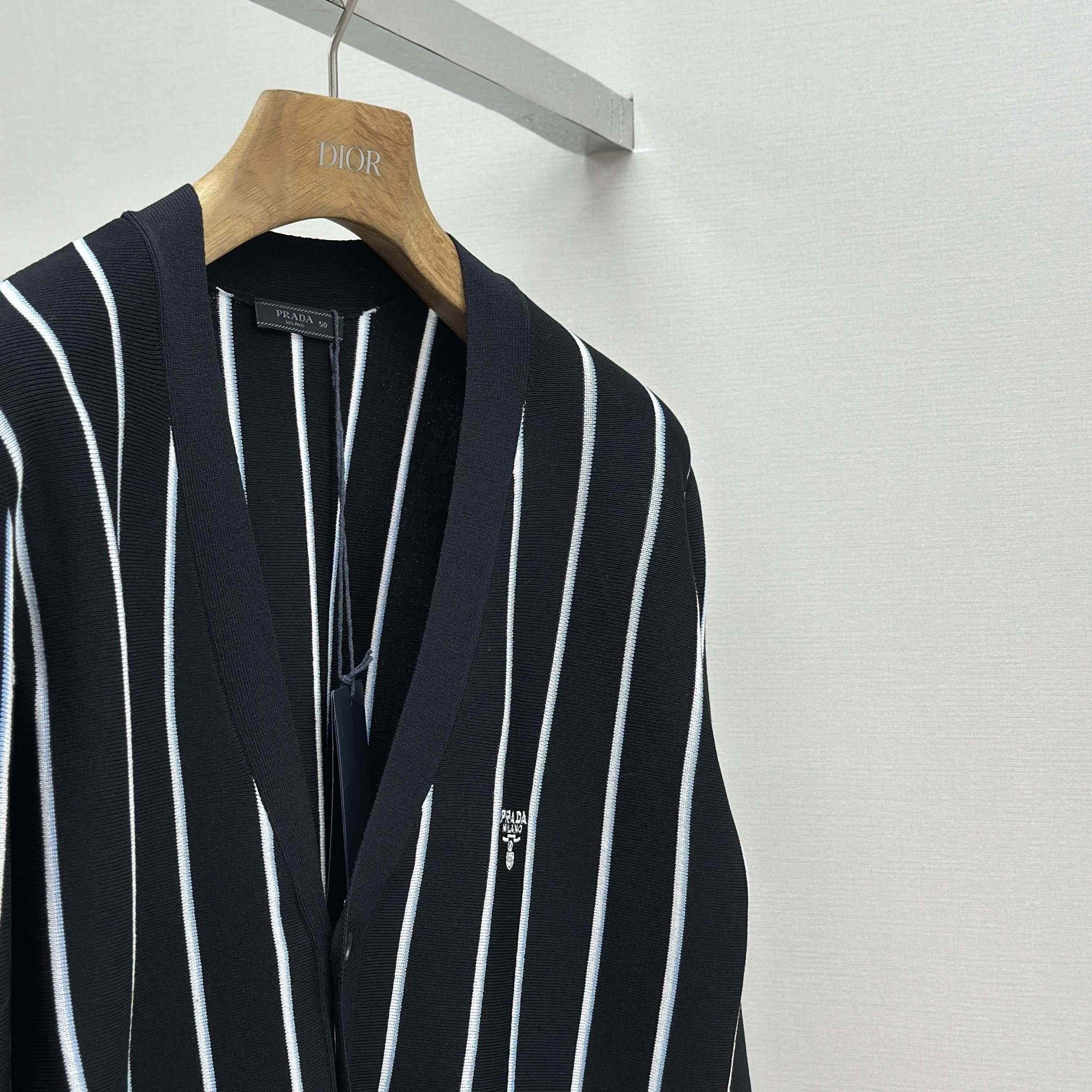 Prada Black Wool Cardigan - DopestKickz