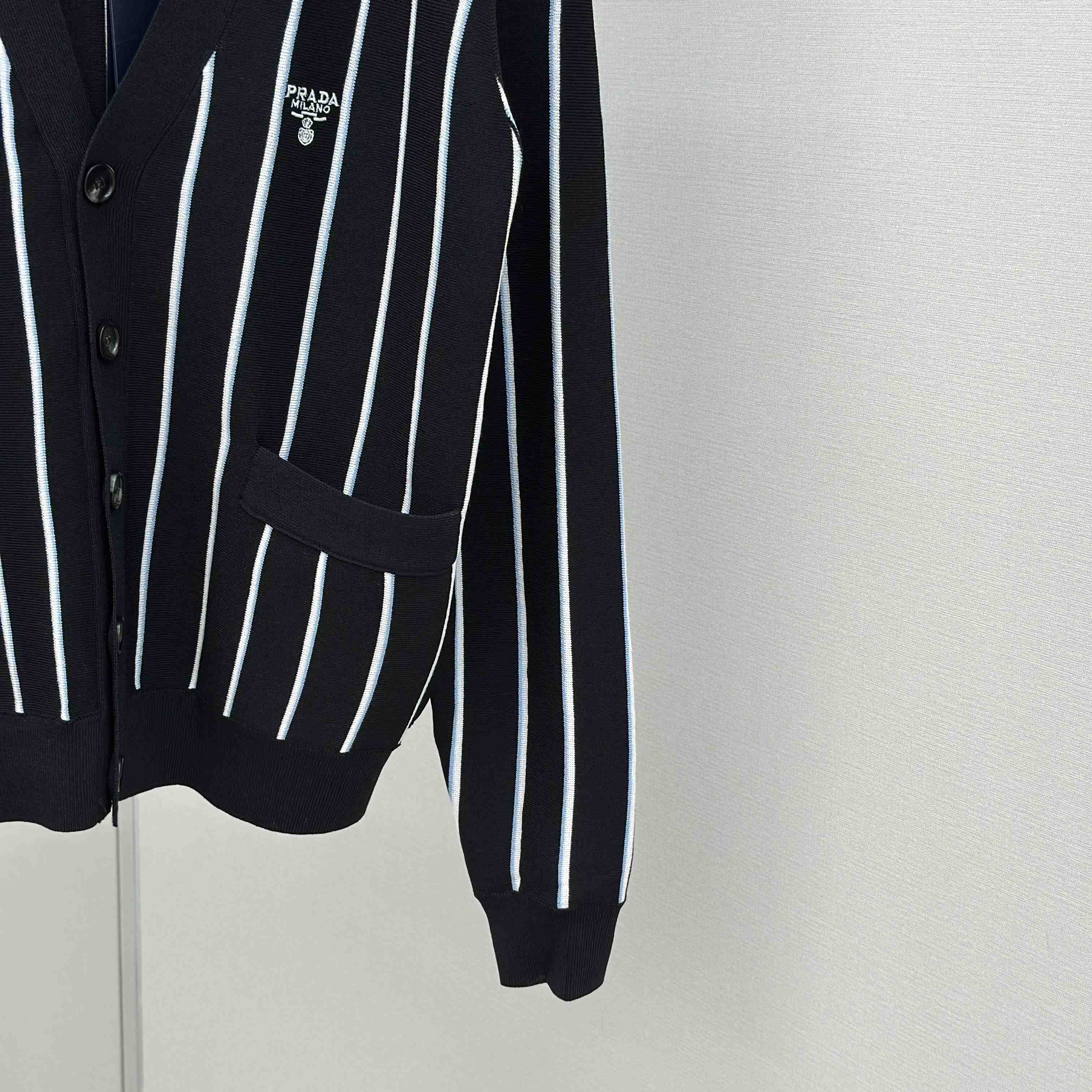Prada Black Wool Cardigan - DopestKickz