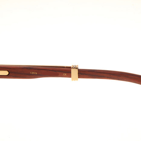 Cartier CT1990-0692 Wood Sunglasses In Gold Grey - DopestKickz