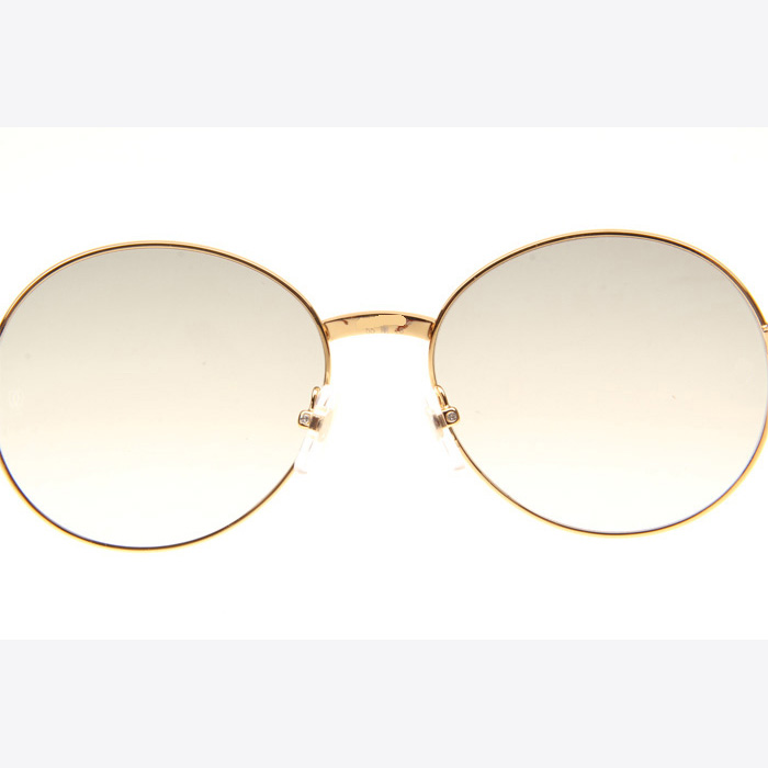 Cartier CT1990-0692 Wood Sunglasses In Gold Grey - DopestKickz