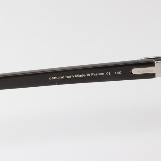 Cartier CT_3524012 Black Buffalo Sunglasses In Silver Brown - DopestKickz