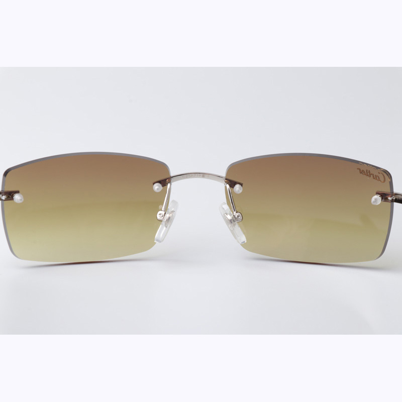 Cartier CT_3524012 Black Buffalo Sunglasses In Silver Brown - DopestKickz