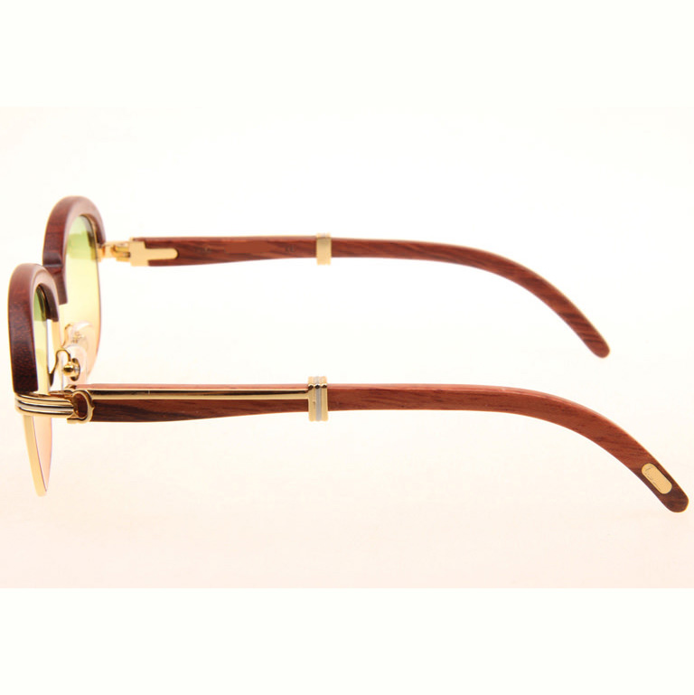 Cartier CT_1116679 Sunglasses In Gold Three Color Lens - DopestKickz