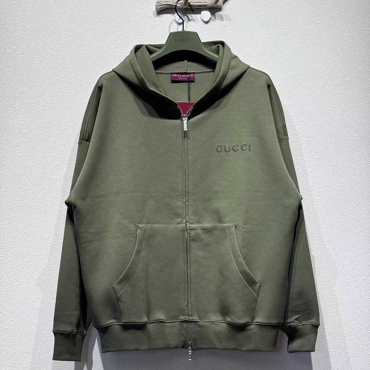 Gucci Embroidered Hooded Jersey Sweatshirt - DopestKickz