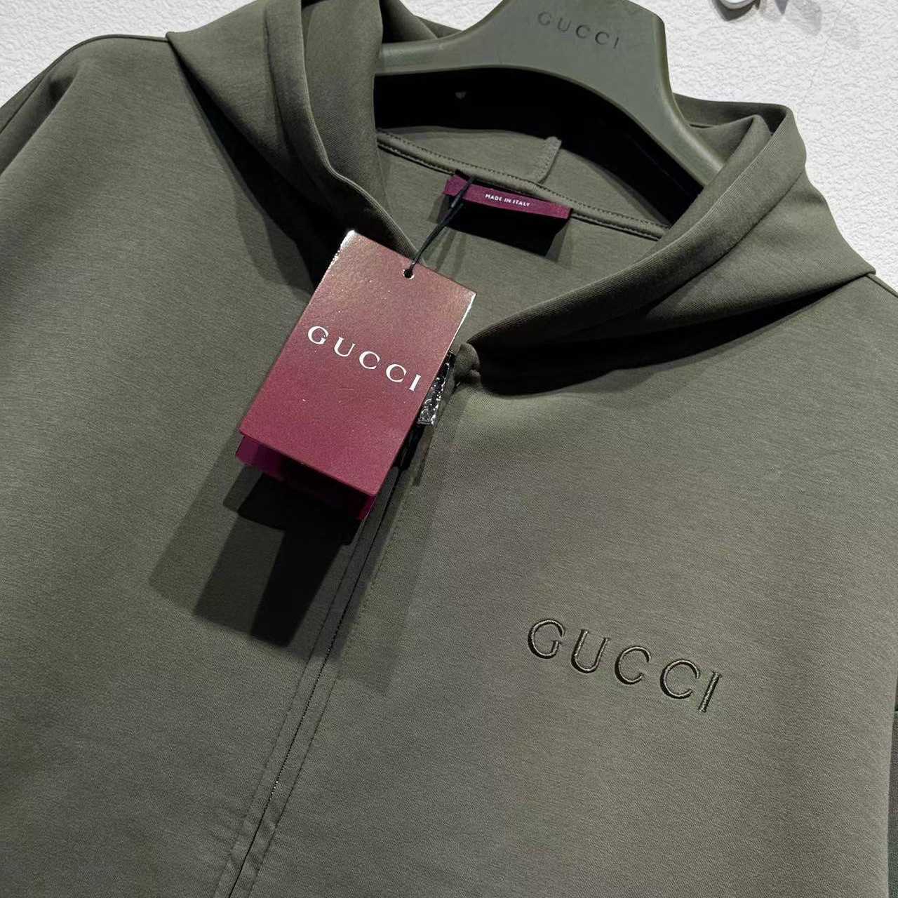 Gucci Embroidered Hooded Jersey Sweatshirt - DopestKickz