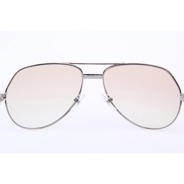 Cartier CT 1324912 Sunglasses In Silver Brown - DopestKickz