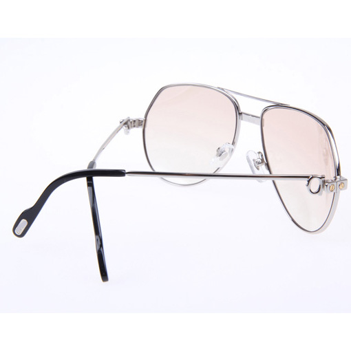 Cartier CT 1324912 Sunglasses In Silver Brown - DopestKickz