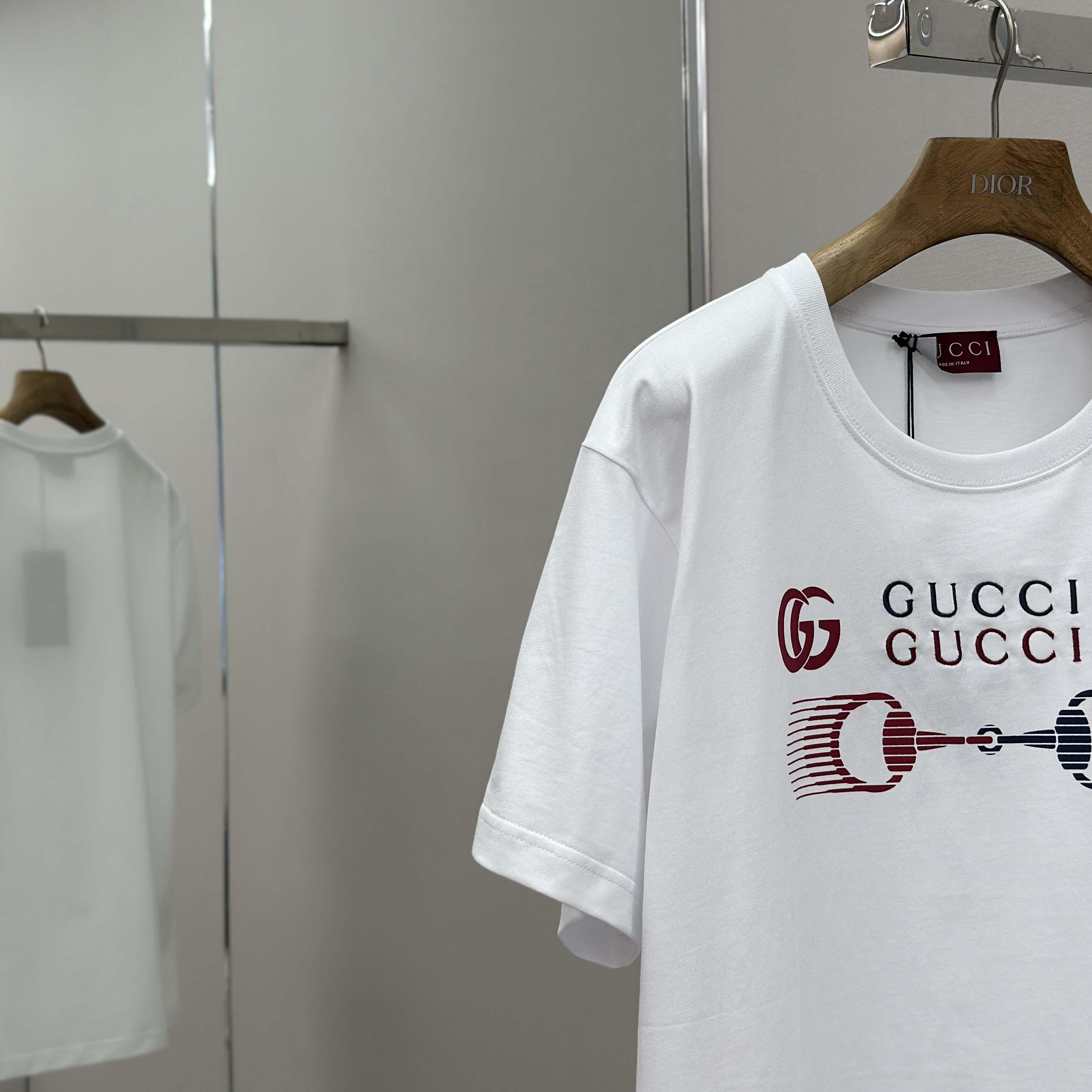 Gucci Printed Cotton Jersey T-shirt - DopestKickz