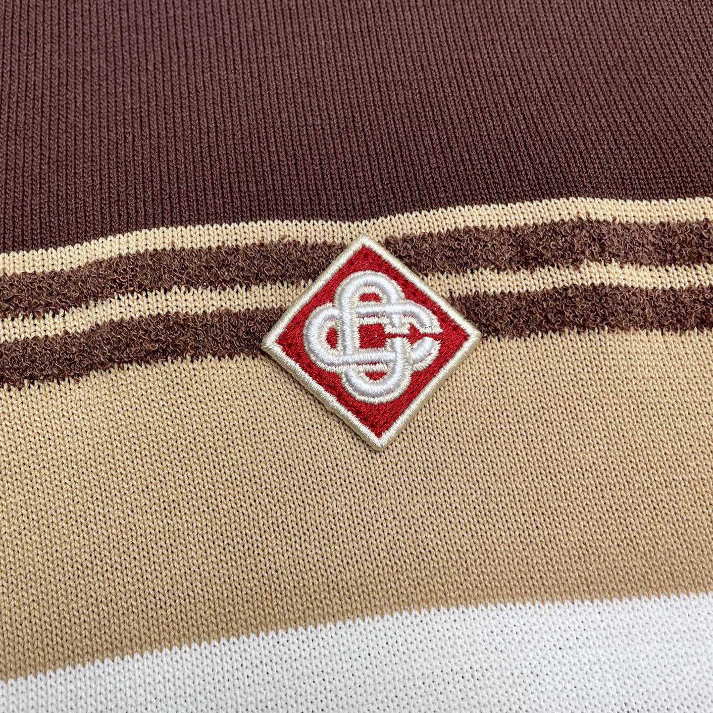 Casablanca Stripe Polo Shirt   D0100 - DopestKickz