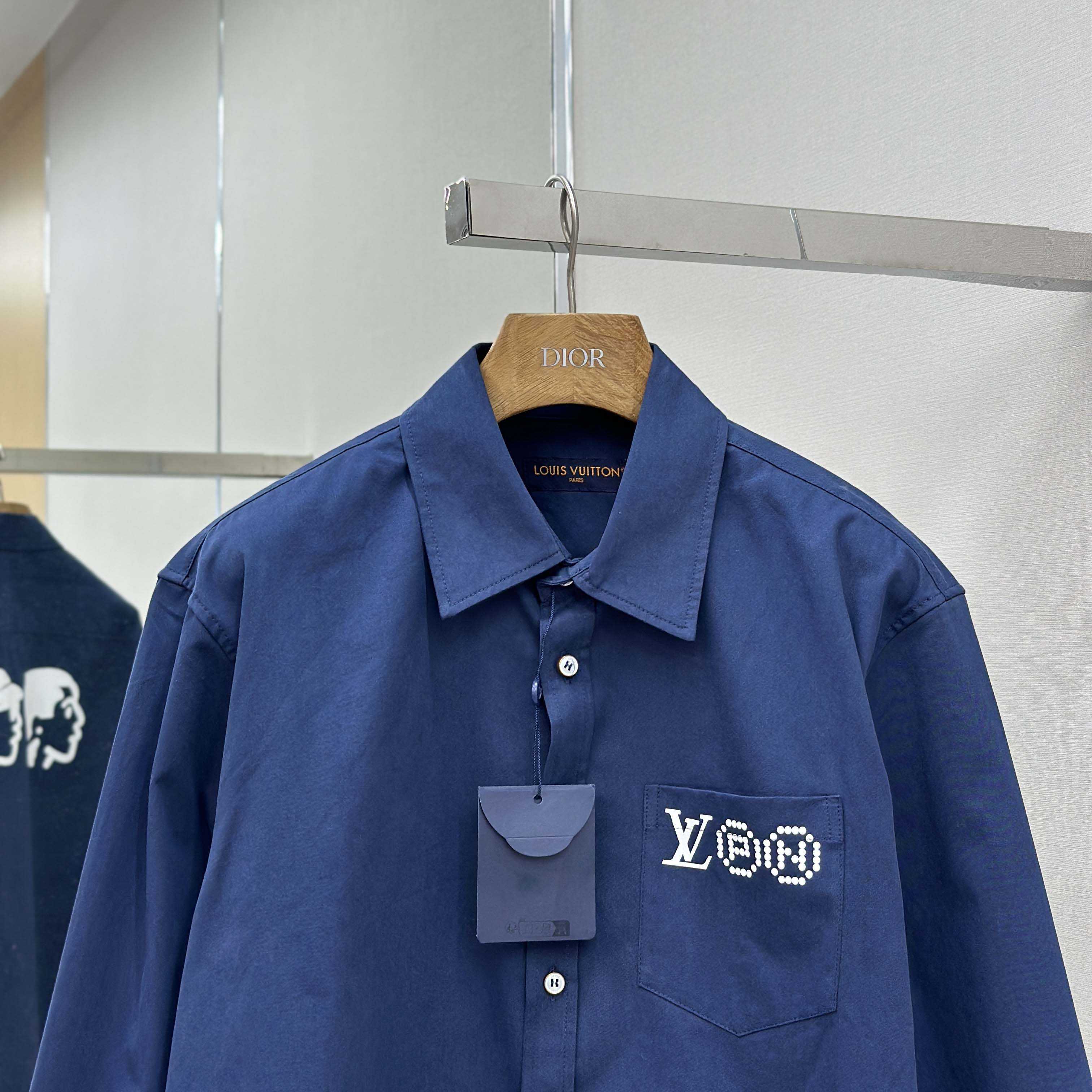 Louis Vuitton Printed Signature Long- Sleeved Shirt   1AIMIR - DopestKickz