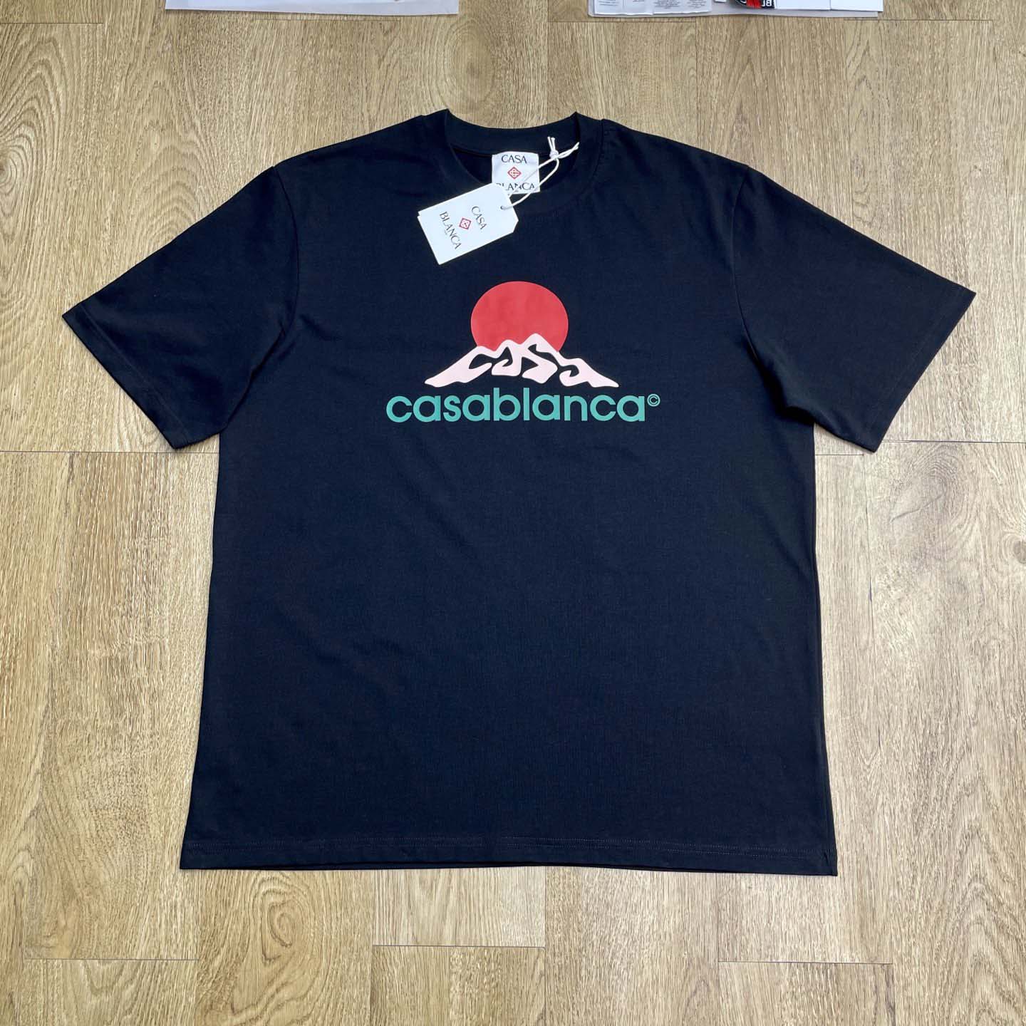 Casablanca Montagne Printed T-Shirt 'Black'   C1035 - DopestKickz