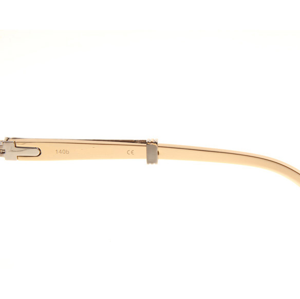 Cartier CT1990-0692 Gold Stainless Steel Sunglasses In Silver Brown - DopestKickz