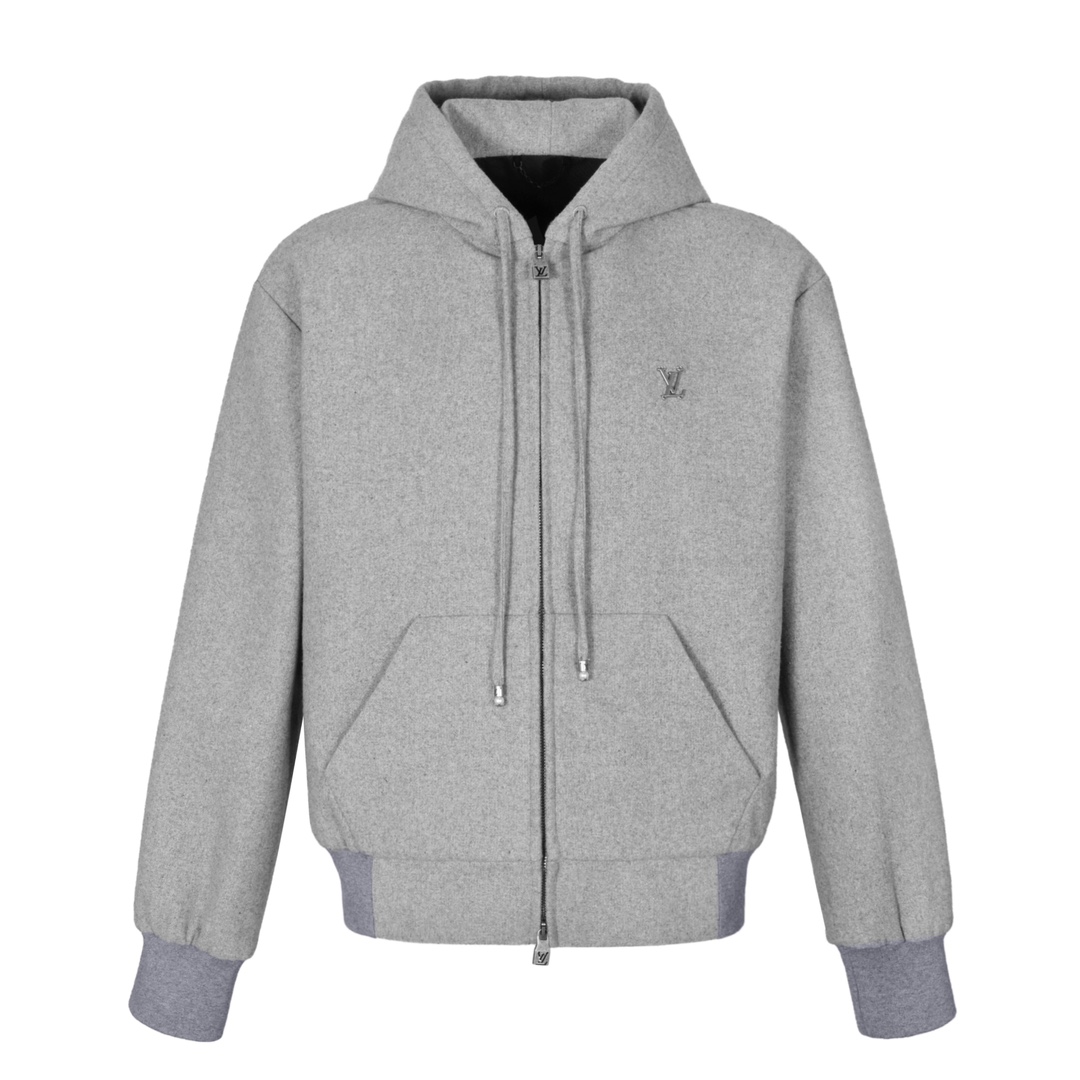 Louis Vuitton Tailored Technical Wool Hooded Blouson  1AFYBO - DopestKickz