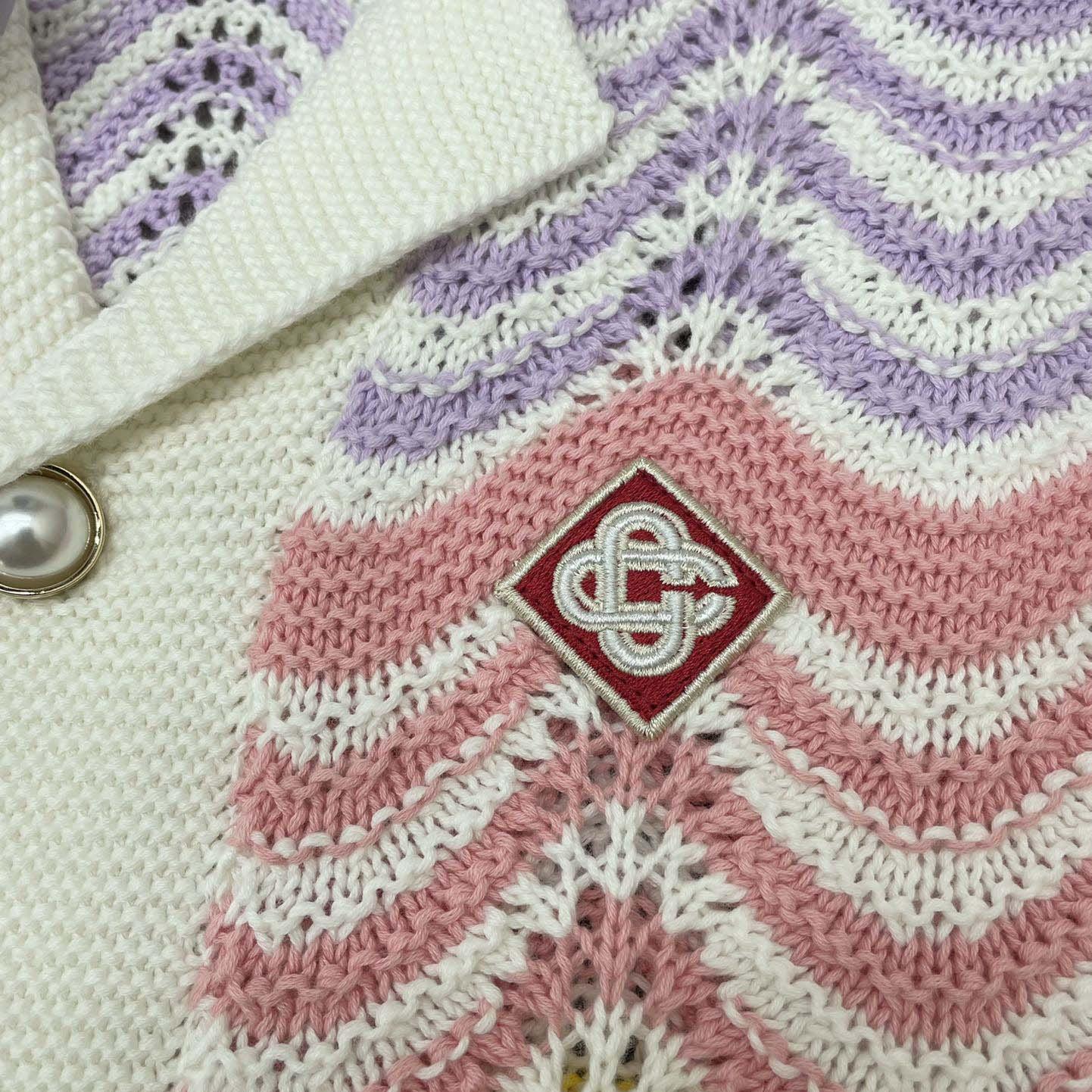 Casablanca Wave Crochet Shirt   D0056 - DopestKickz