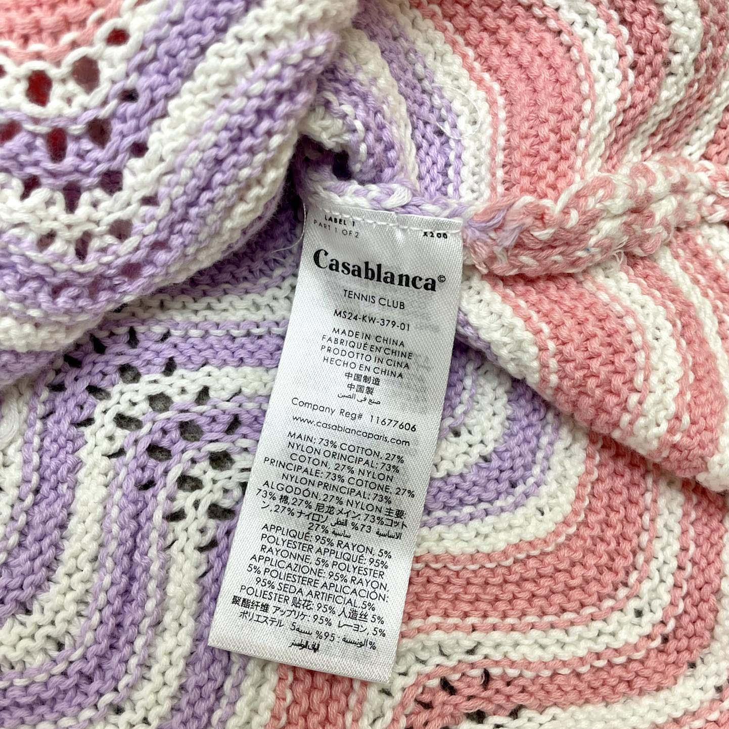 Casablanca Wave Crochet Shirt   D0056 - DopestKickz