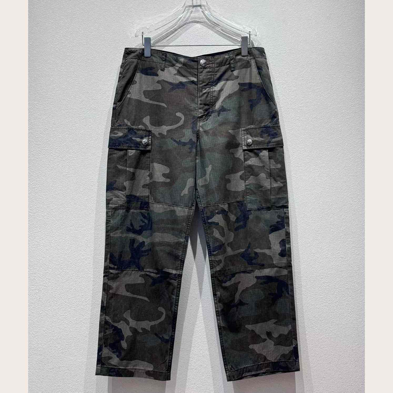 Chrome Hearts Camouflage Cargo Pants - DopestKickz