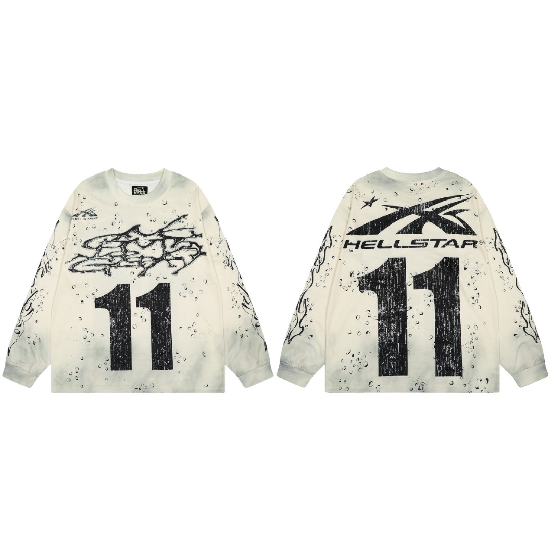 Hellstar Studios Moto Cross Longsleeve T-Shirt  - DopestKickz