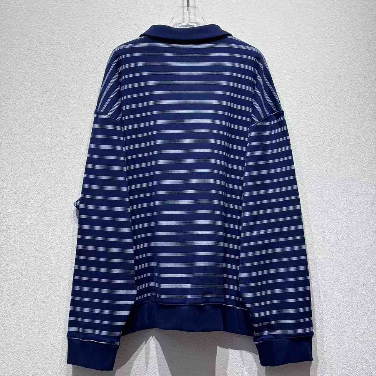 Miu Miu Striped Zipper Polo Shirt - DopestKickz