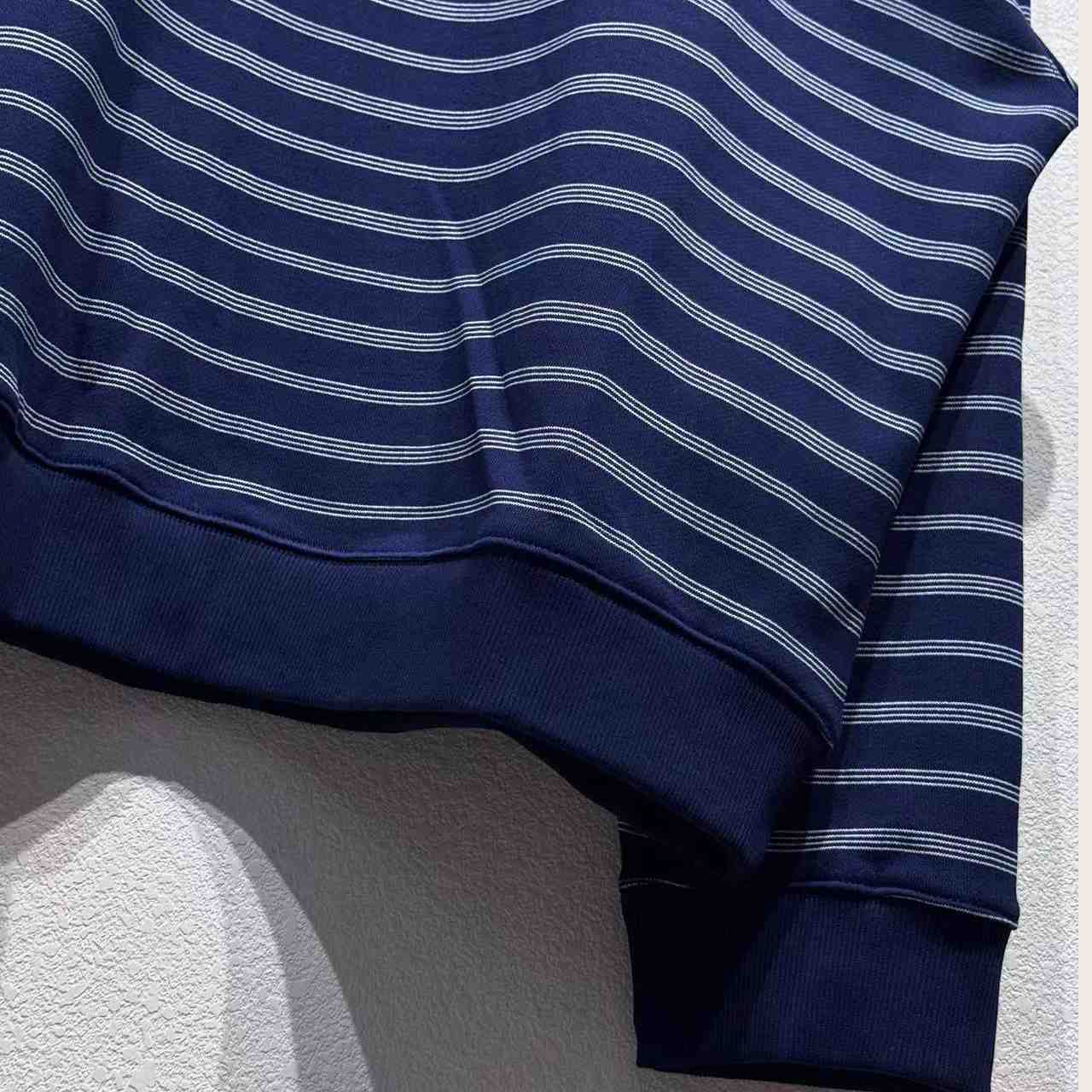 Miu Miu Striped Zipper Polo Shirt - DopestKickz