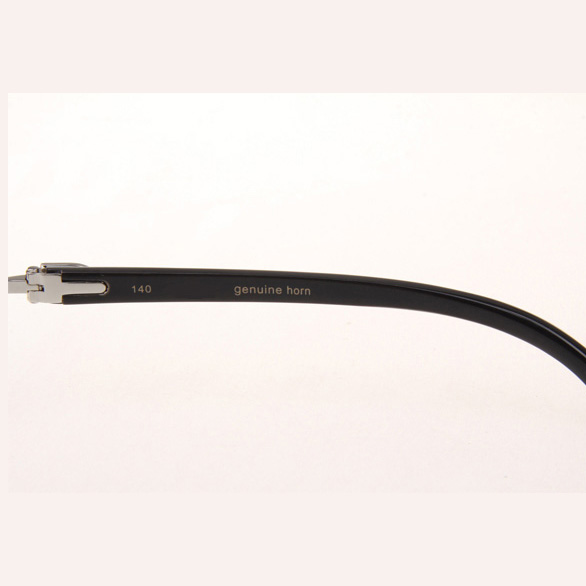 Cartier CT_3524012 Diamond White Mix Black Buffalo Eyeglasses In Silve - DopestKickz