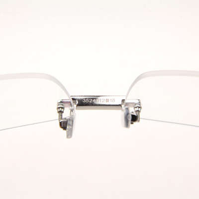 Cartier CT_3524012 Diamond White Mix Black Buffalo Eyeglasses In Silve - DopestKickz