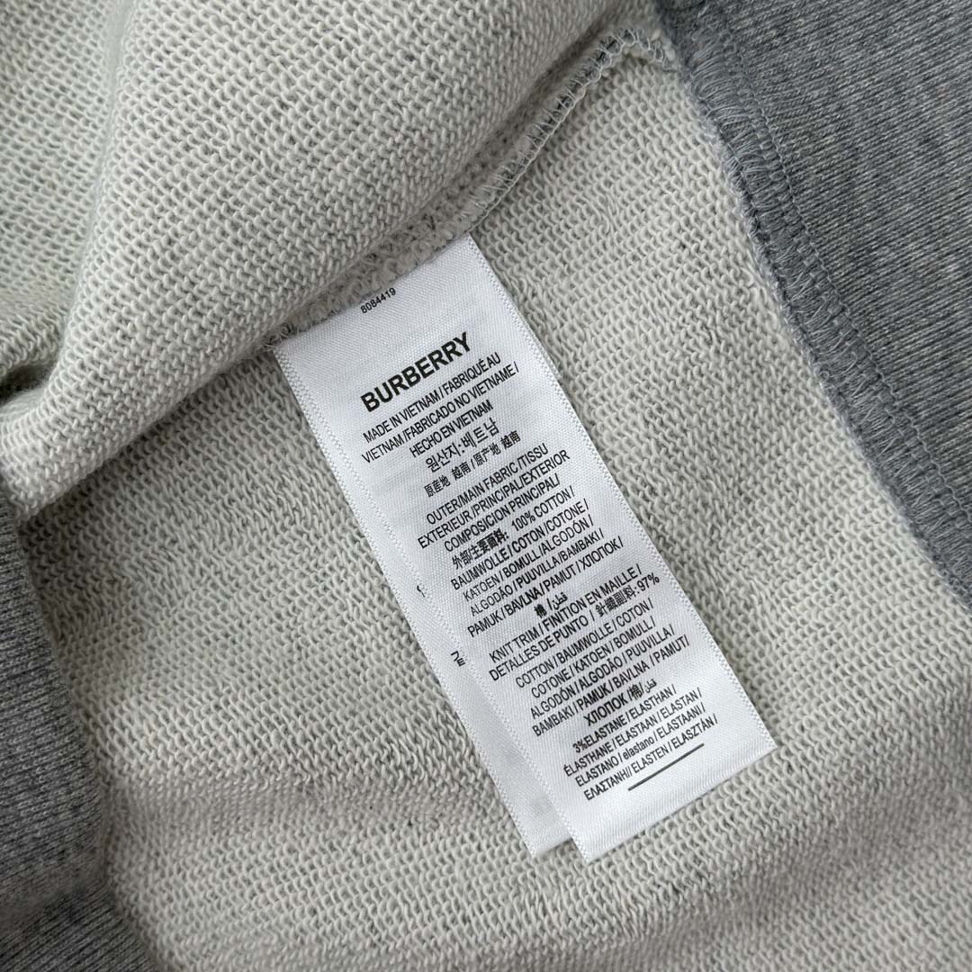 Burberry Check Trim Cotton Sweatshirt - DopestKickz